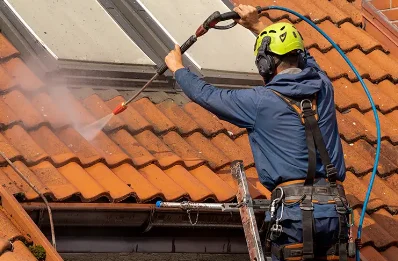 Démoussage et hydrofuge de toiture à Sinceny